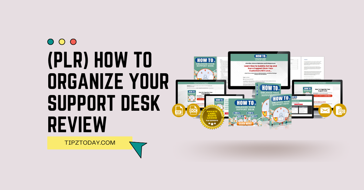(PLR) How To Organize Your Support Desk